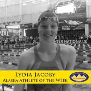 Olympic champion swimmer named Alaska Athlete of the Week