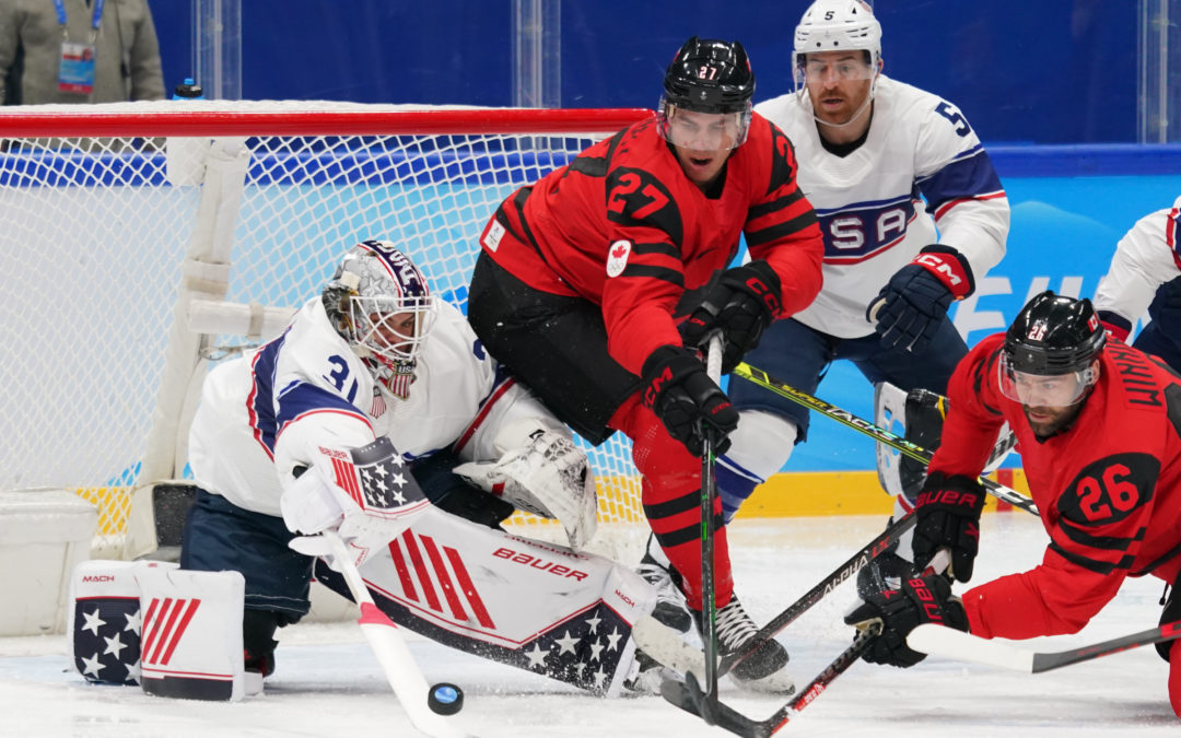 Olympic hockey: Former Seawolf Mat Robinson gets Canada goal, Anchorage’s Brian Cooper and Team USA get win