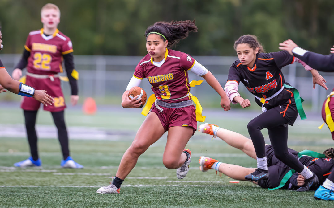 Prep Flag Football: Dimond’s Mai Mateaki dances way for 159 rushing yards in 27-0 victory over West