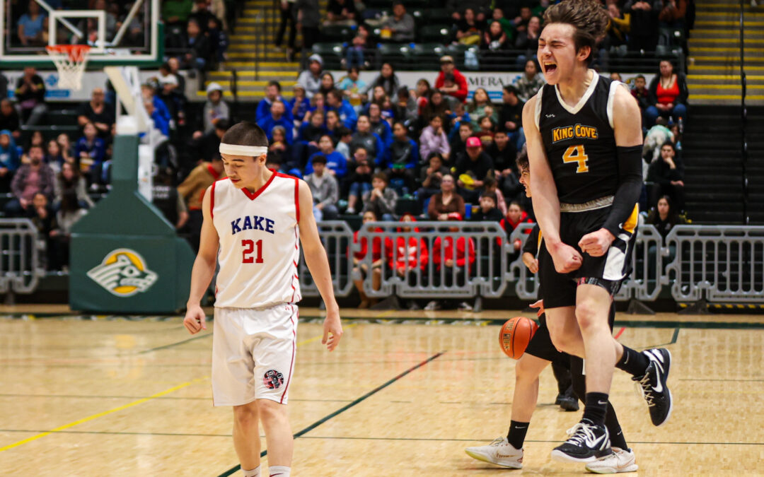 Prep Hoops: King Cove snaps Kake’s 60-game winning streak, claims Class 1A boys state title