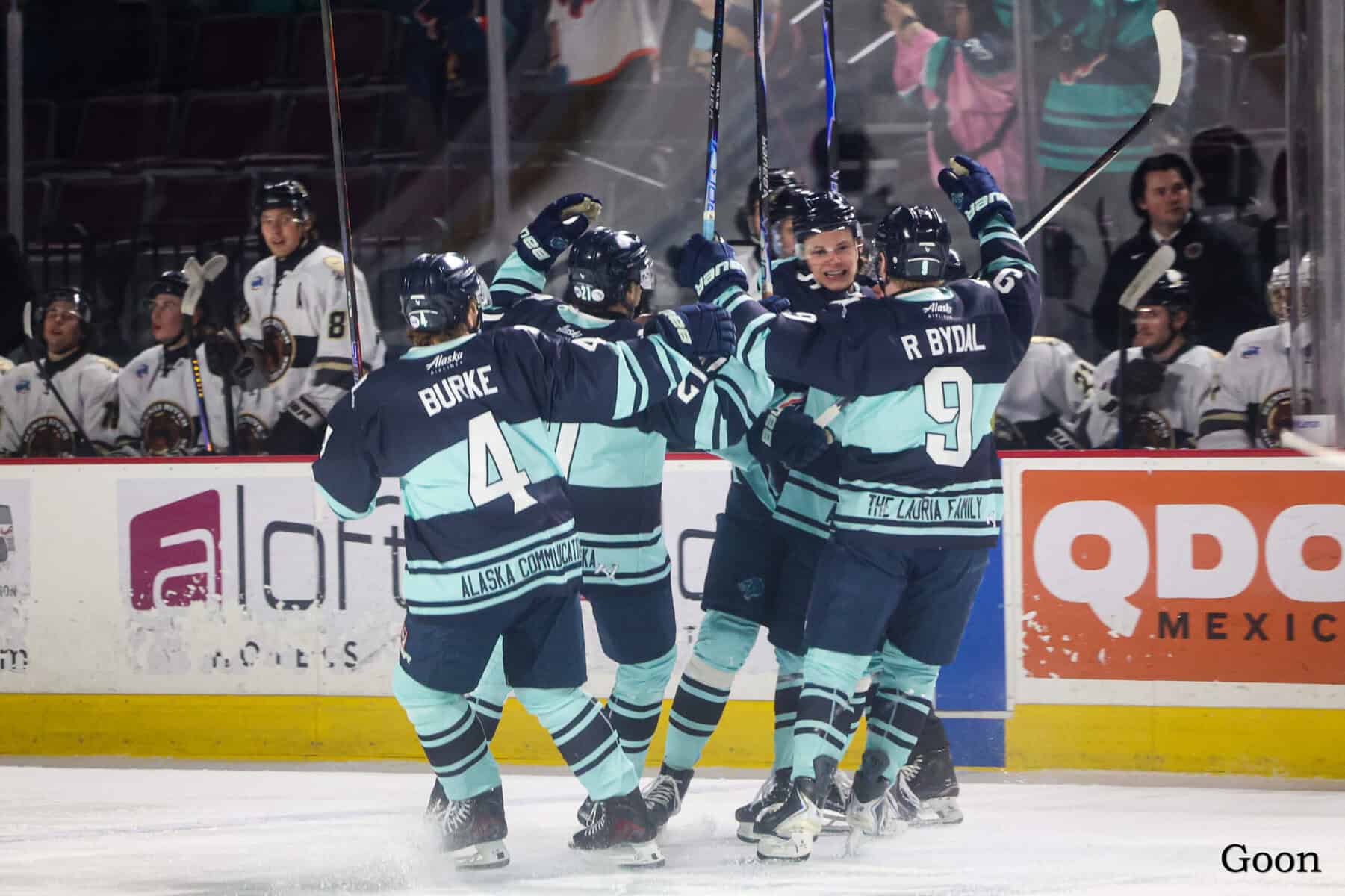 Bydal’s hat trick bolsters Anchorage’s Game 1 playoff road win; Wisconsin’s Larsson blanks Fairbanks