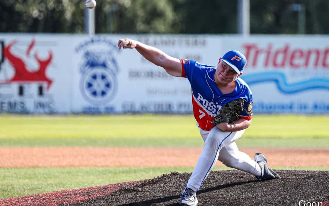 Palmer snaps 12-game Legion playoff losing streak; Dockins is a little big man for Kenai