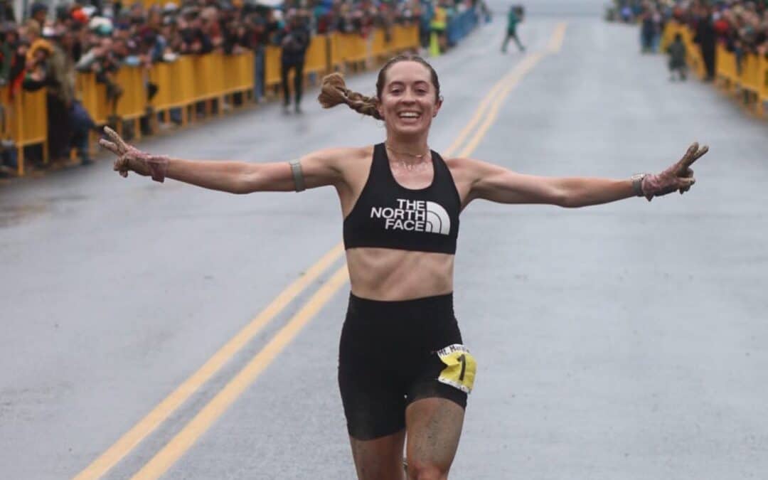 Rhodes’ resilience results in third straight Mount Marathon title, first woman to go sub-50 twice